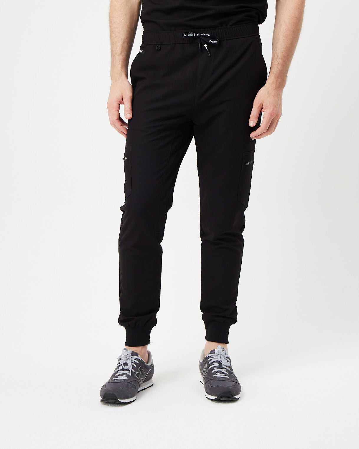 black men's jogger scrub pants