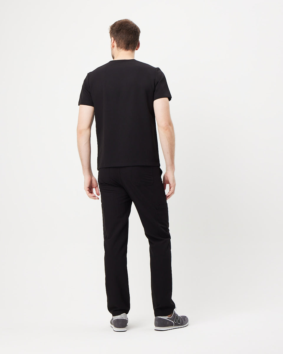 Victor Black Scrub Pants with Side Pockets Scrub Lab Premium