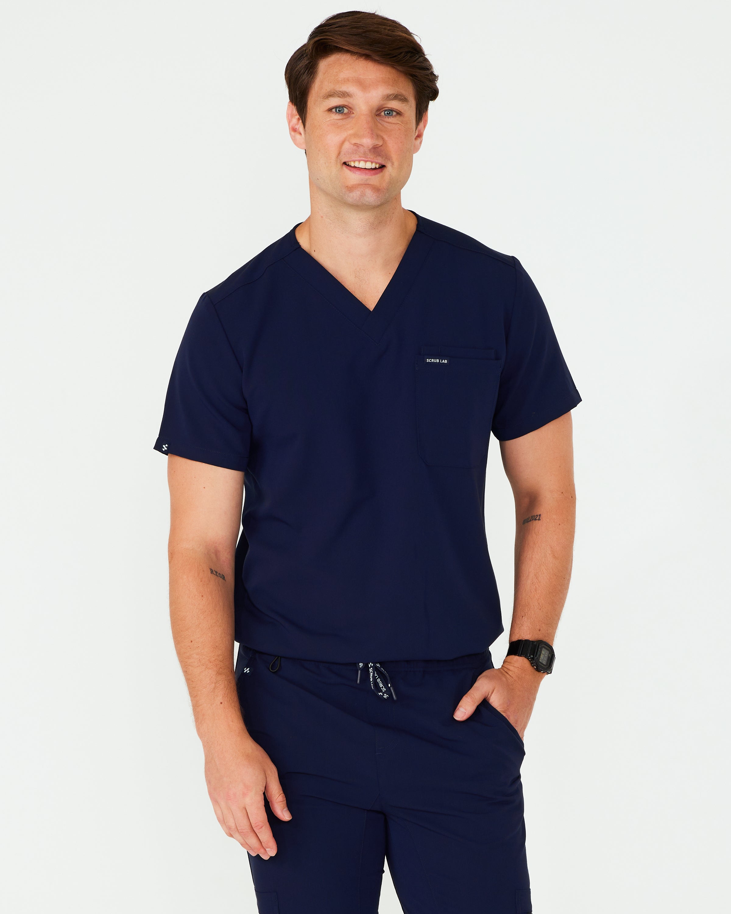 WEARY Three Pocket Scrub Top