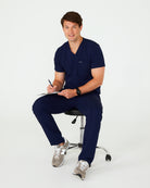 Victor Black Scrub Pants with Side Pockets