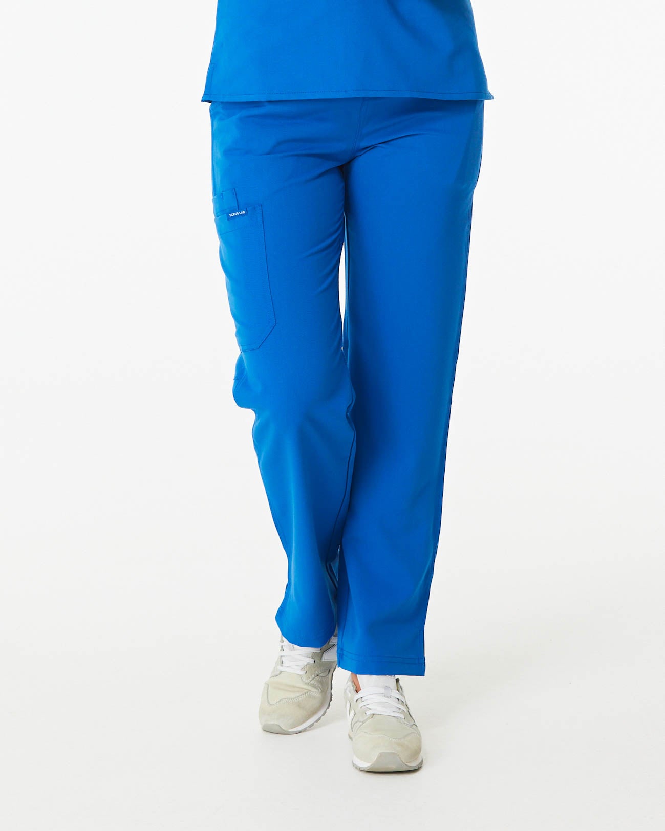 royal blue straight leg women's scrub pants
