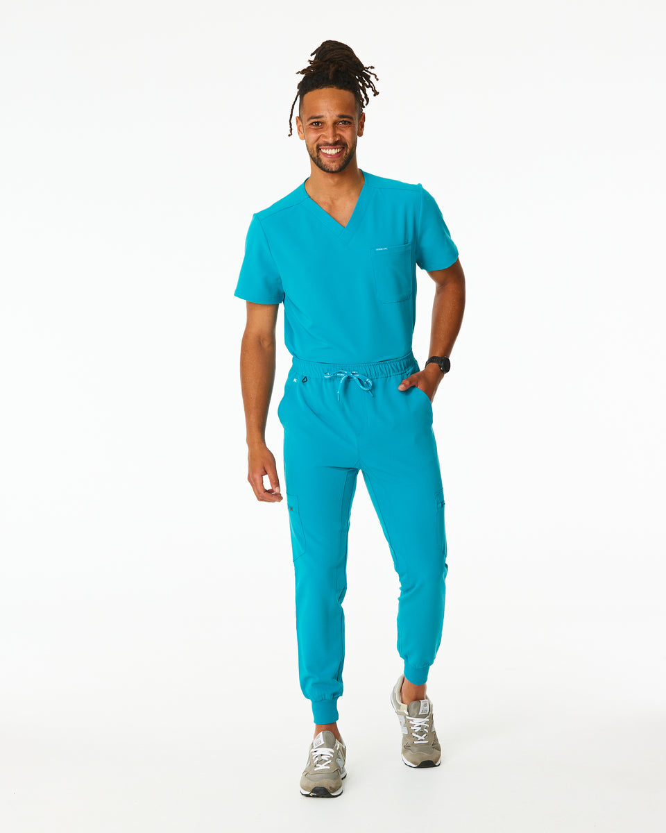 HOWARD Teal Jogger Scrub Pants Scrub Lab Premium Medical Apparel