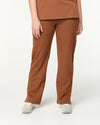 EDITH Straight Leg Scrub Pants - Pecan Brown | SLTECH™