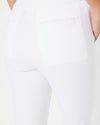 MARTHA Slim Cropped Scrub Pants - Pure White - CLEARANCE