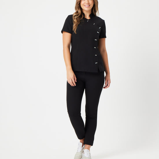 tailored scrub top from scrub lab