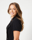 tailored scrub top from scrub lab