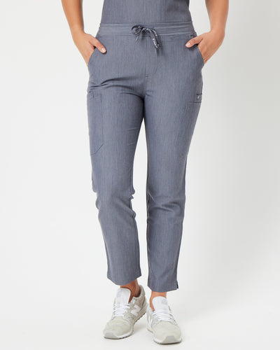 grey women's scrub pants