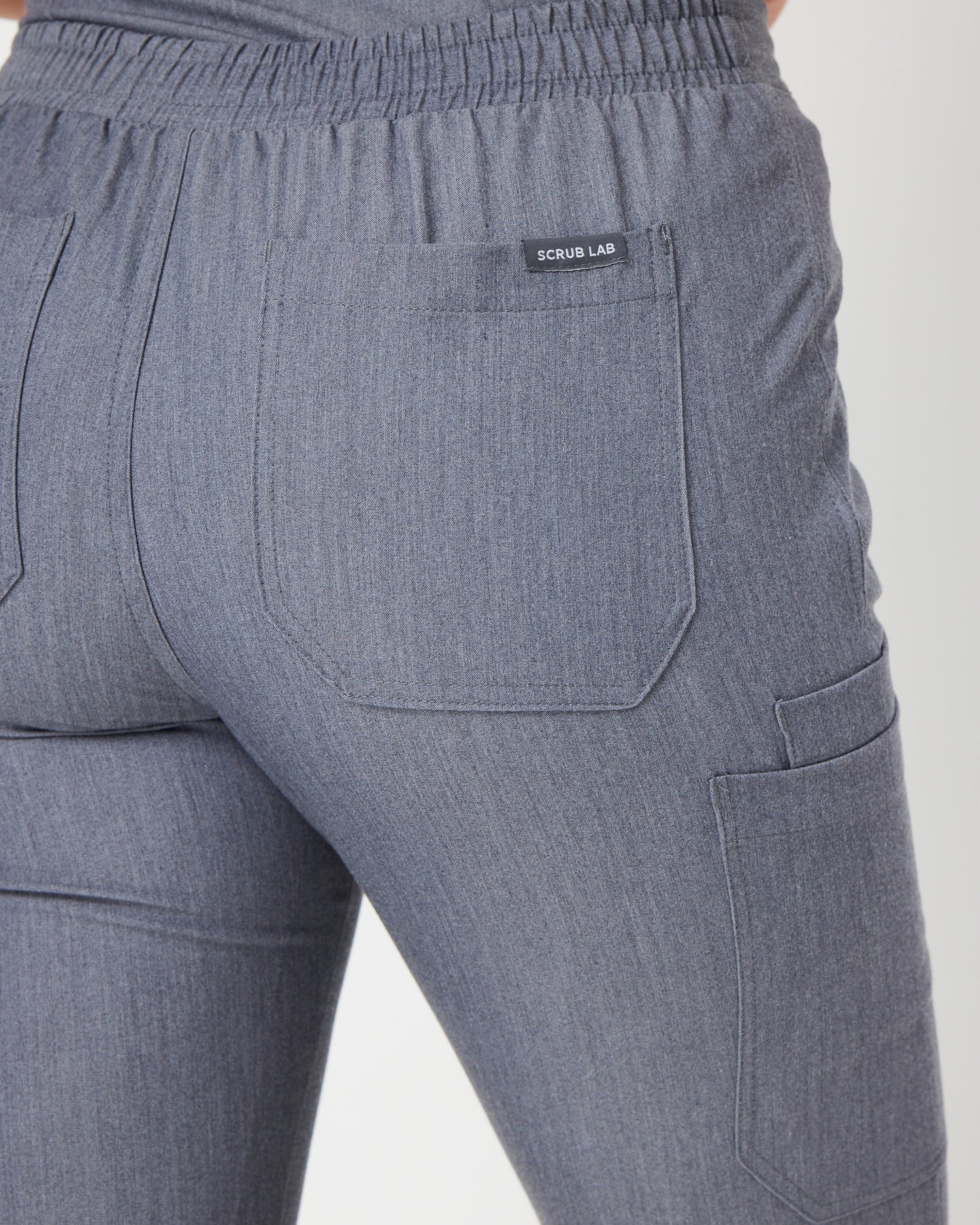 CLARISSA Steel Grey Skinny Leg Scrub Pants – Scrub Lab - Premium ...