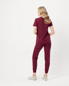 FLORENCE Three Chest Pocket Scrub Top - Maroon | SLTECH™