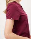 ELIZABETH Two Pocket Scrub Top - Maroon | SLTECH™