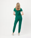 FLORENCE Three Chest Pocket Scrub Top - Hunter Green | SLTECH™