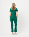 ELIZABETH Two Pocket Scrub Top - Hunter Green | SLTECH™