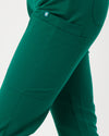 CLARISSA Skinny Leg Scrub Pants - Hunter Green | SLTECH™