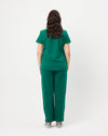 EDITH Straight Leg Scrub Pants - Hunter Green | SLTECH™