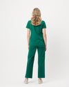EDITH Straight Leg Scrub Pants - Hunter Green | SLTECH™