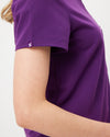 FLORENCE Three Chest Pocket Scrub Top - Aubergine | SLTECH™