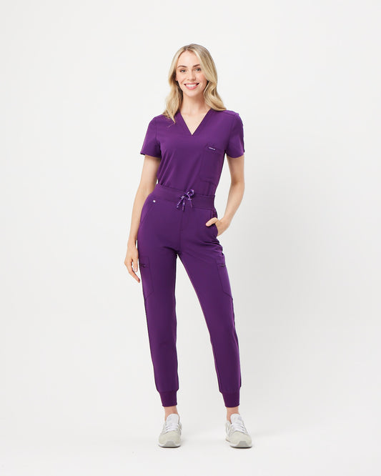 LUCY Jogger Scrub Pants - Aubergine | SLTECH™