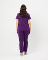 CLARISSA Skinny Leg Scrub Pants - Aubergine | SLTECH™
