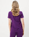 ELIZABETH Two Pocket Scrub Top - Aubergine | SLTECH™