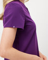 ELIZABETH Two Pocket Scrub Top - Aubergine | SLTECH™