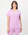 FLORENCE Three Chest Pocket Scrub Top - Lavender Haze | SLTECH™