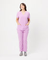 CLARISSA Skinny Leg Scrub Pants - Lavender Haze | SLTECH™