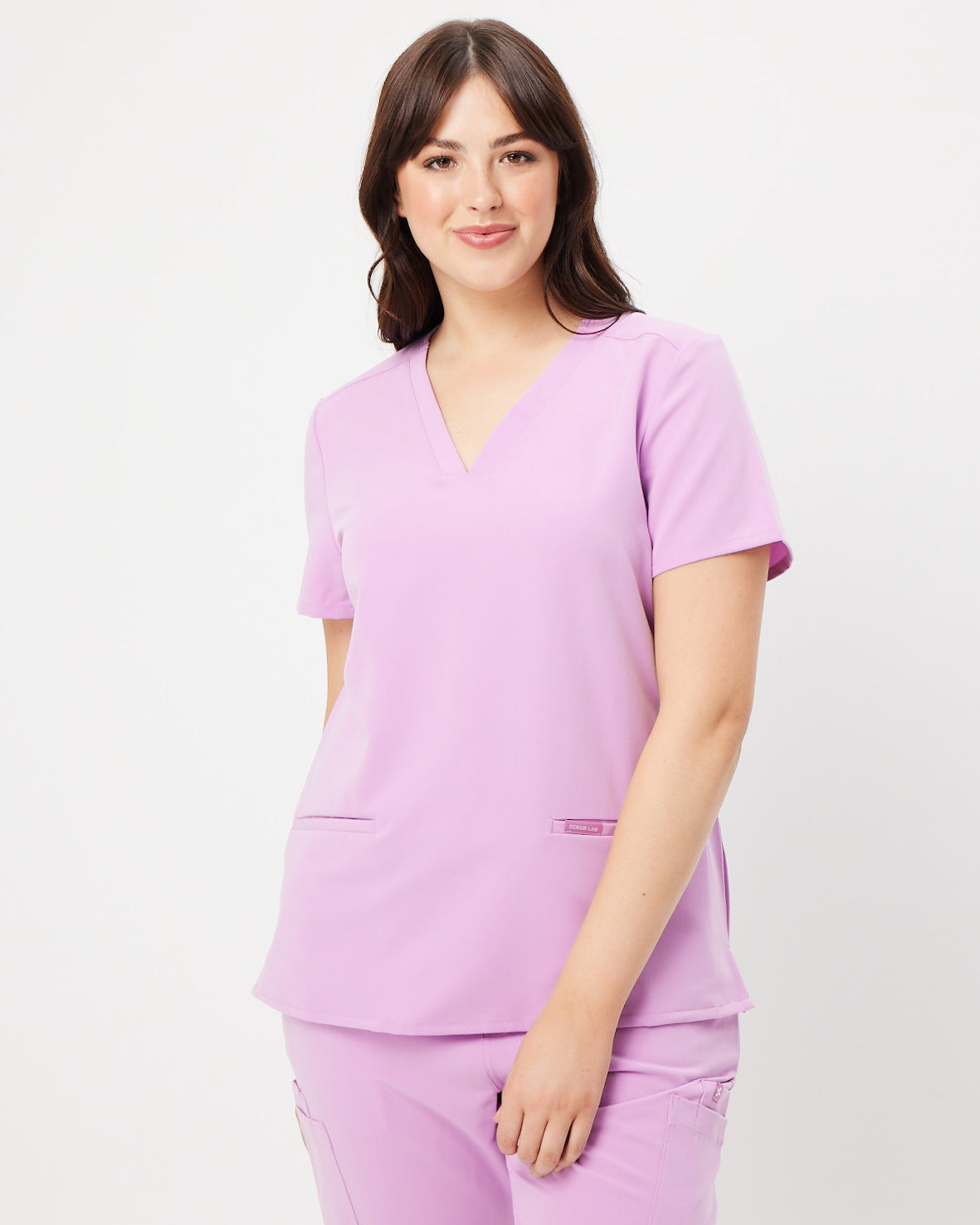 lavender haze women's scrub top