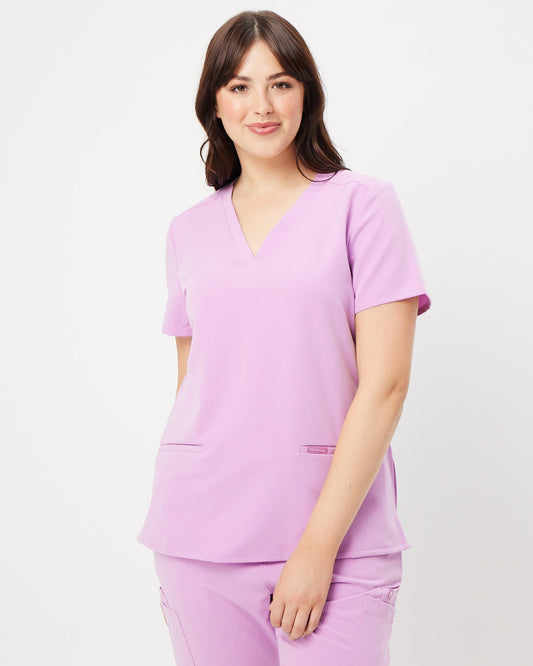 lavender haze women's scrub top