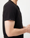 WEARY Three Chest Pocket Scrub Top - Black | SLTECH™