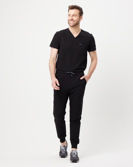 HOWARD Jogger Scrub Pants - Black | SLTECH™