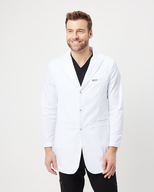 ALBERT Lab Coat - Pure White - CLEARANCE