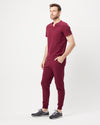 HOWARD Jogger Scrub Pants - Maroon | SLTECH™