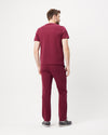VICTOR Straight Leg Scrub Pants - Maroon | SLTECH™