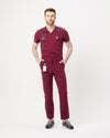 VICTOR Straight Leg Scrub Pants - Maroon | SLTECH™