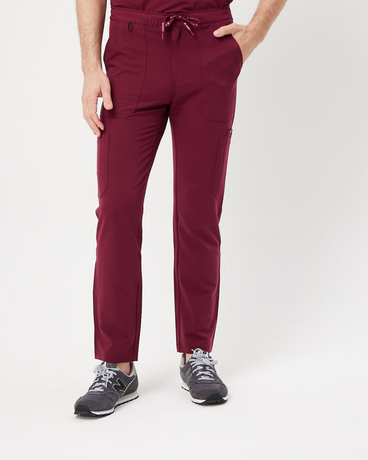 VICTOR Straight Leg Scrub Pants - Maroon | SLTECH™