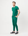 WEARY Three Chest Pocket Scrub Top - Hunter Green | SLTECH™