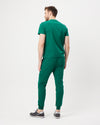 WEARY Three Chest Pocket Scrub Top - Hunter Green | SLTECH™