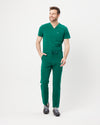 VICTOR Straight Leg Scrub Pants - Hunter Green | SLTECH™