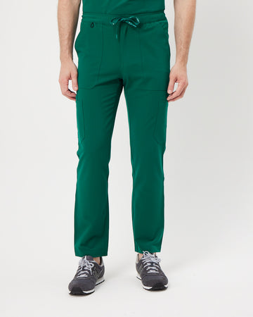 VICTOR Straight Leg Scrub Pants - Hunter Green | SLTECH™
