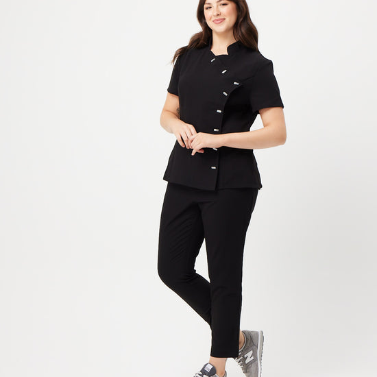 tailored scrub top from scrub lab