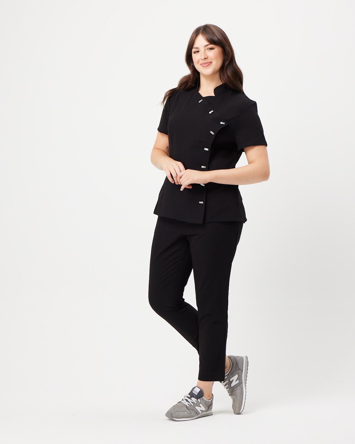 tailored scrub top from scrub lab