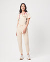 FLORENCE Three Chest Pocket Scrub Top- Soft Beige | SLTECH™