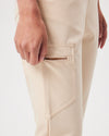 LUCY Jogger Scrub Pants - Soft Beige | SLTECH™