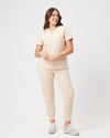 LUCY Jogger Scrub Pants - Soft Beige | SLTECH™