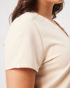 FLORENCE Three Chest Pocket Scrub Top- Soft Beige | SLTECH™