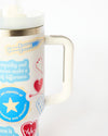 White 40oz Jumbo Sippy Cup - Nurse Edition