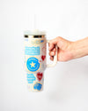 White 40oz Jumbo Sippy Cup - Nurse Edition