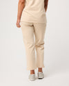 CLARISSA Skinny Leg Scrub Pants - Soft Beige | SLTECH™
