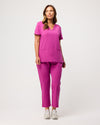 CLARISSA Skinny Leg Scrub Pants - Fuchsia | SLTECH™ - CLEARANCE