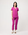 CLARISSA Skinny Leg Scrub Pants - Fuchsia | SLTECH™ - CLEARANCE